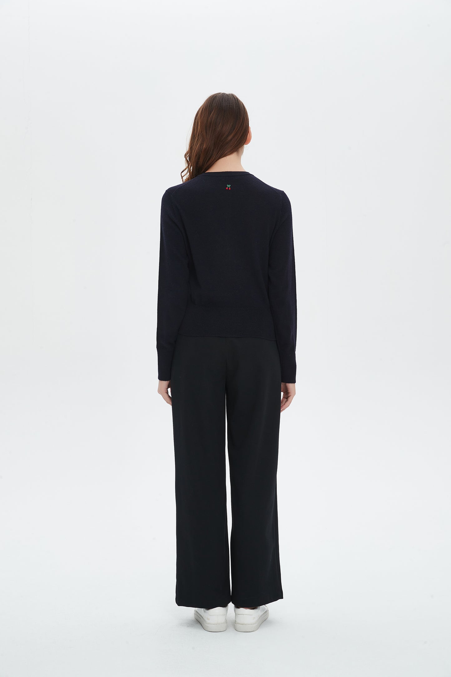 Sheila Wool Embroidered Cherry Cardigan