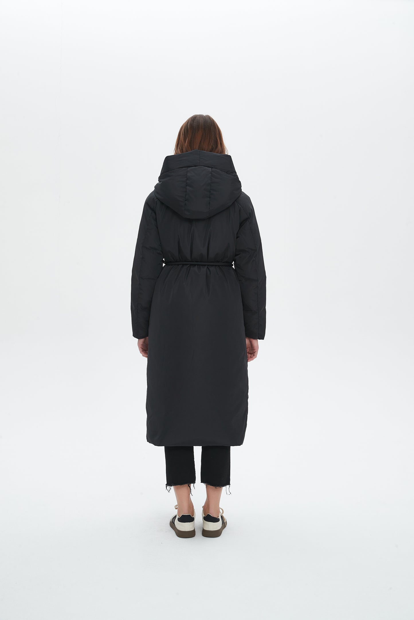 Joana Down Jacket with String Black