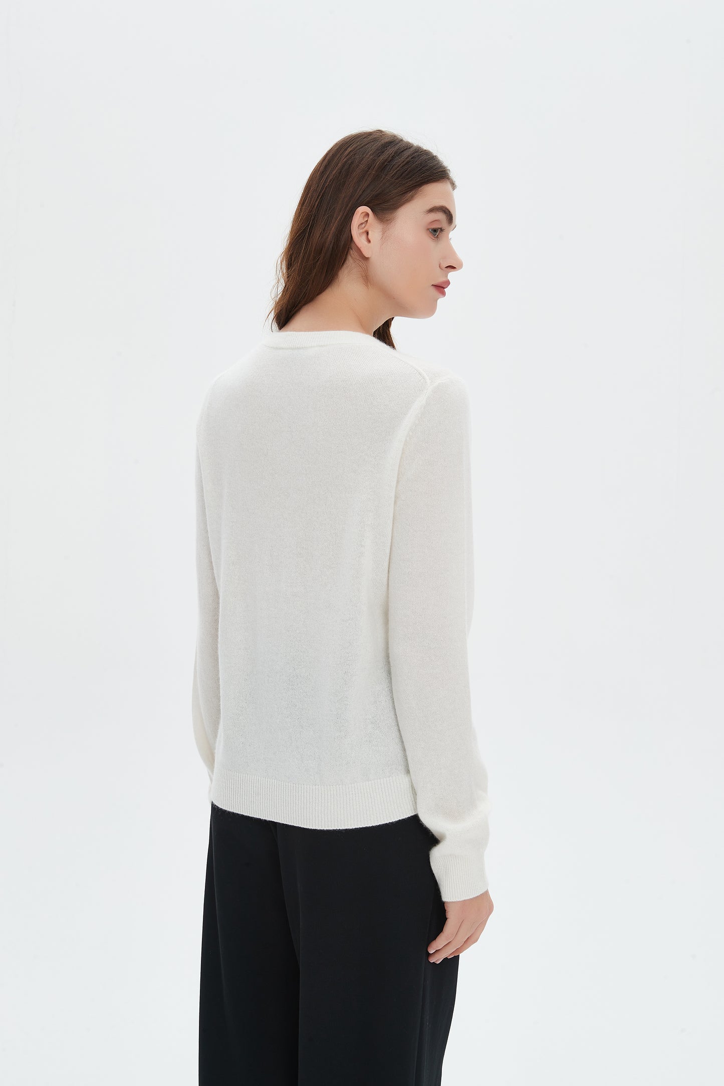 Embroidered cashmere sweater
